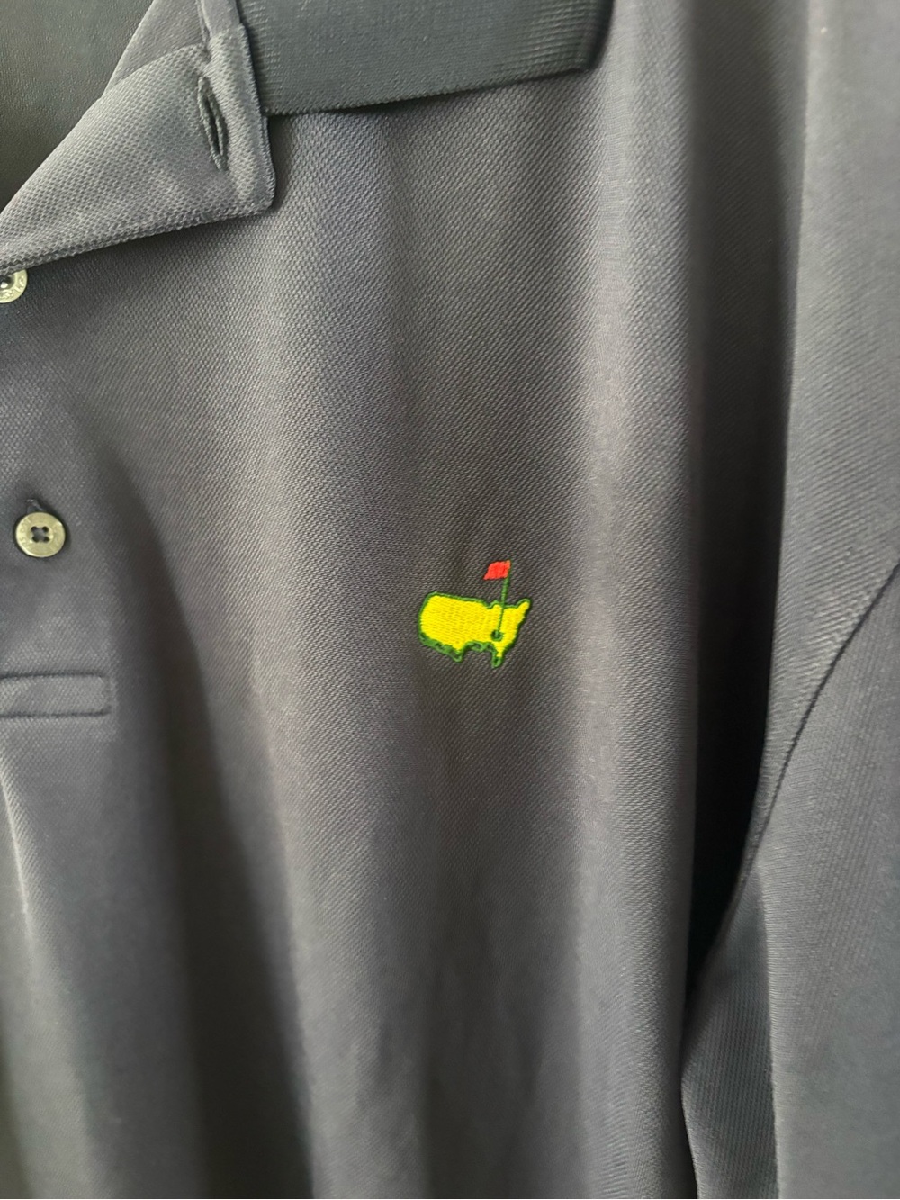 Master’s Golf Men's Navy Polo Shirt with Masters logo
